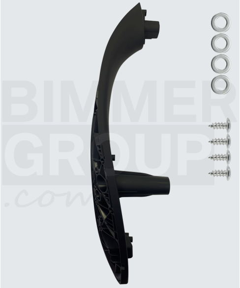 Schwaarze Hanneschtdénger Säit Diergrëff fir BMW 3 Serie, 4 Serie, M3, M4 (F30/F31/F34/F36/F80)