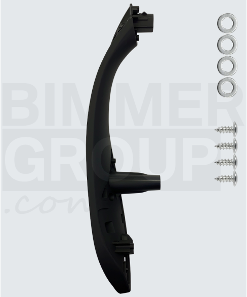 Schwaarze Diergrëff fir Hanneschtriet Säit fir BMW 3 Serie, 4 Serie, M3, M4 (F30/F31/F34/F36/F80)